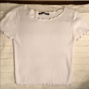 Brandy Melville white crop top